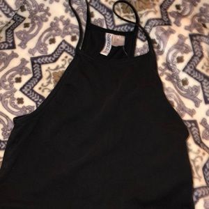 Black h&m crop top size xs